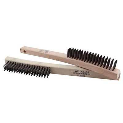 WELDCLASS BRUSH - HAND 4R WOOD HANDLE S/S